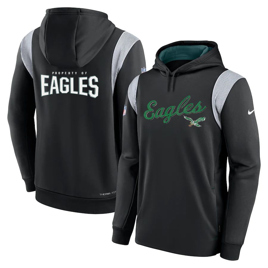Men 2023 NFL Philadelphia Eagles black Sweatshirt style 10311